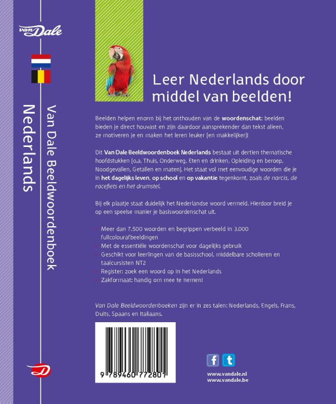 Van Dale beeldwoordenboek Nederlands / Nederlands / Van Dale Beeldwoordenboek achterkant