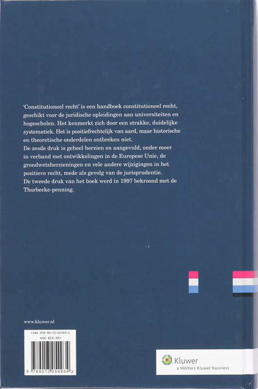Constitutioneel recht Constitutioneel recht achterkant
