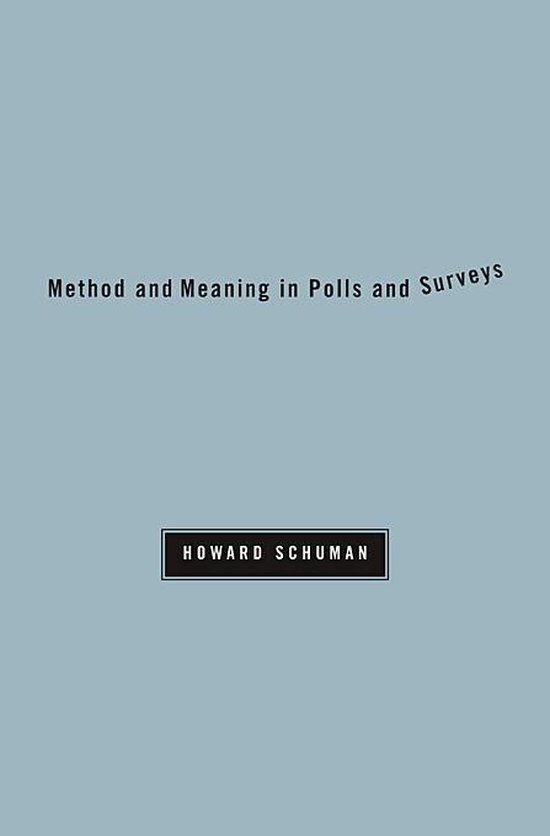Method And Meaning In Polls And Surveys