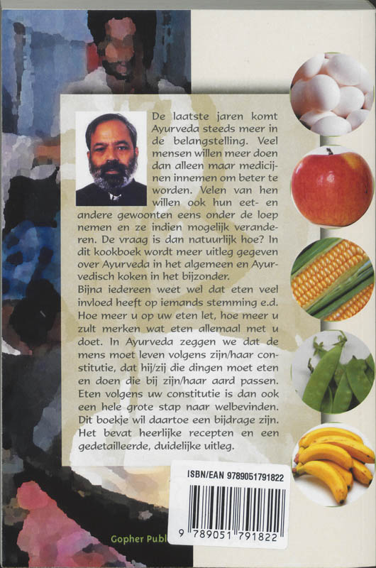 Het Ayurvedisch kookboek achterkant