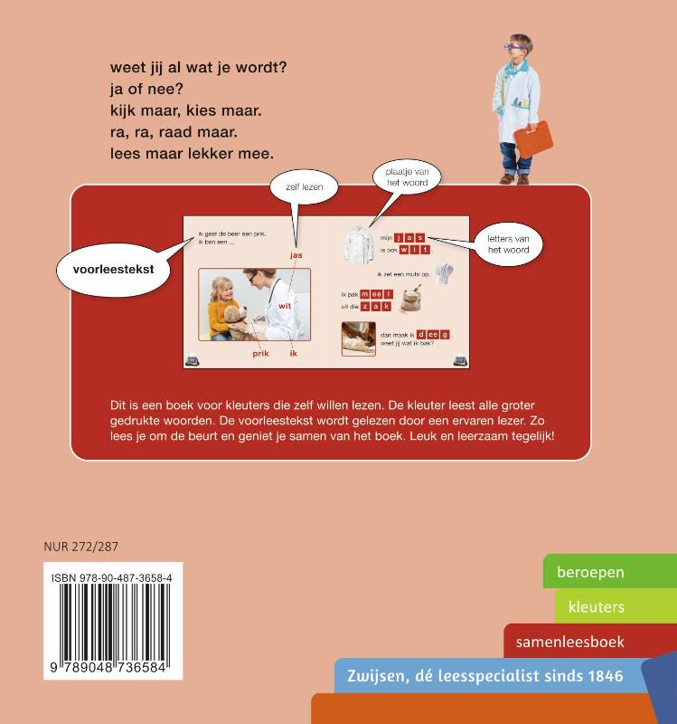 hup, aan het werk! / Kleuters samenleesboeken achterkant