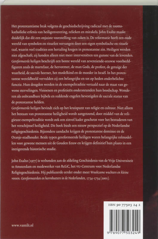 Gereformeerde heiligen achterkant