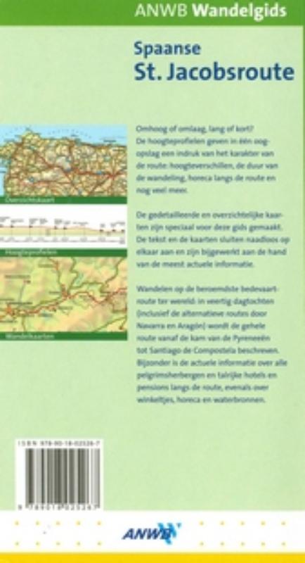 Spaanse St. Jacobsroute / ANWB wandelgids achterkant
