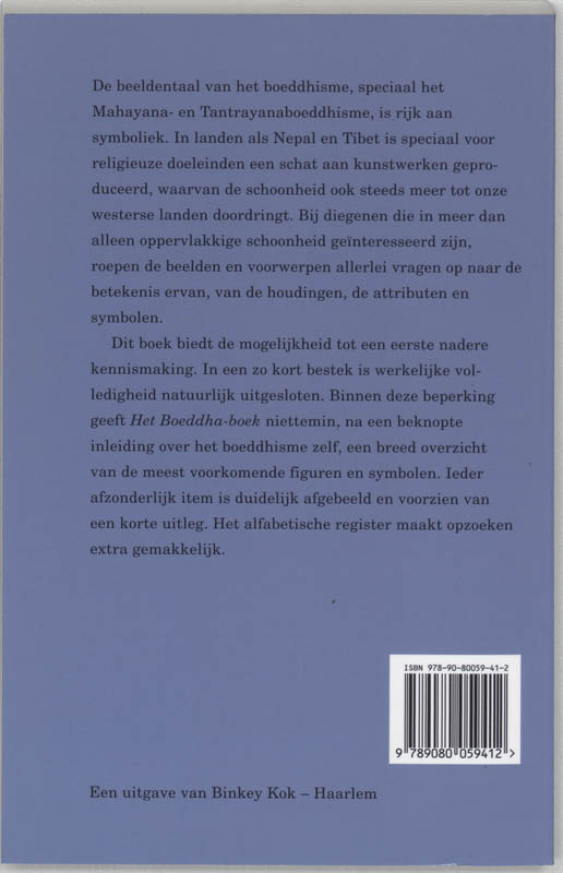 Het Boeddha boek achterkant