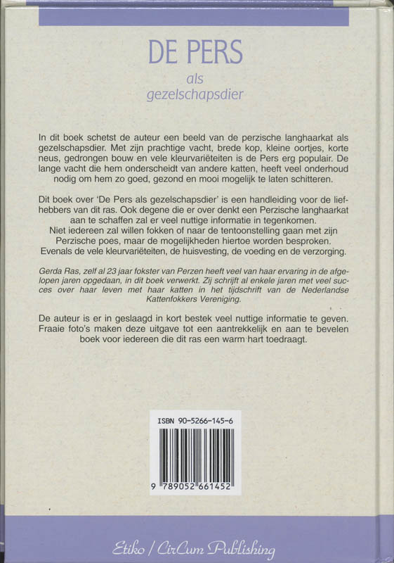 De Pers als gezelschapsdier De pers als gezelschapsdier achterkant