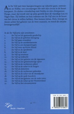 De Vijf 5 in een kampeerwagen / De Vijf serie / 5 achterkant