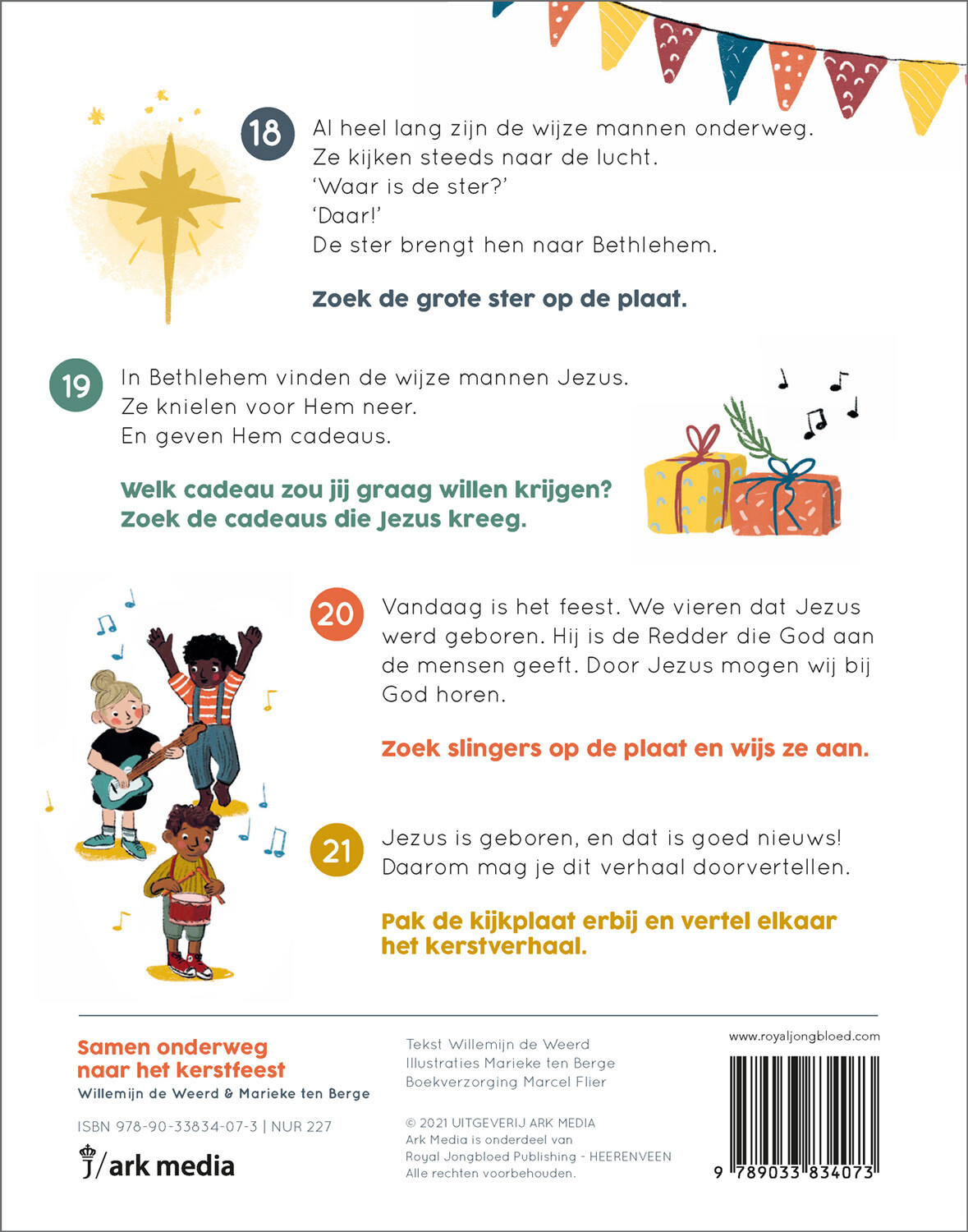 Samen onderweg naar het kerstfeest achterkant