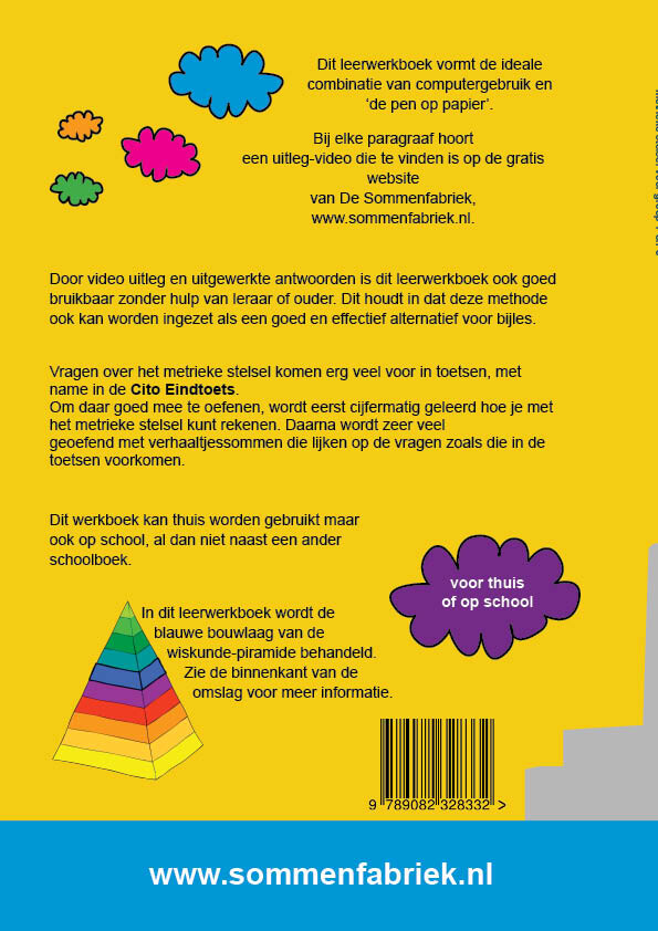 groep 7 & 8 / Metrieke stelsel / Leerwerkboek achterkant