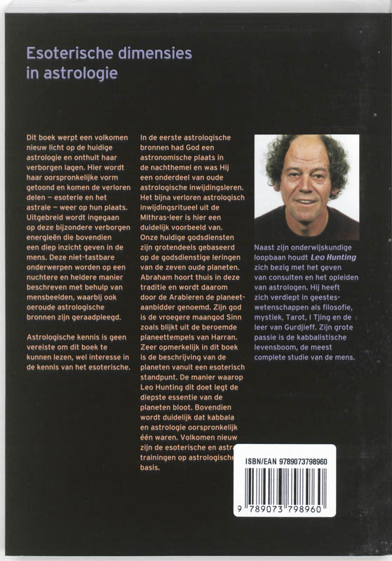 Esoterische dimensies in astrologie achterkant