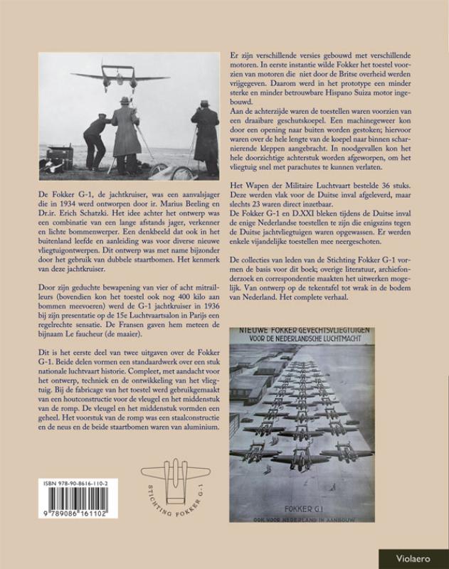 Fokker G-1 'Le Faucheur' : jachtkruiser 1 achterkant