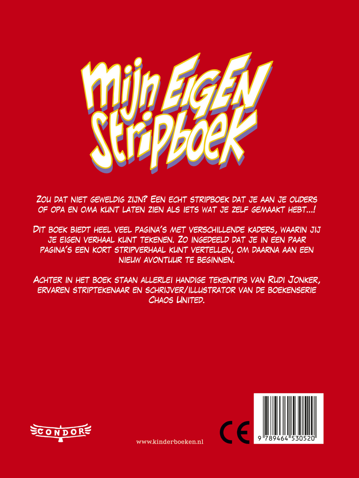 Mijn eigen stripboek achterkant