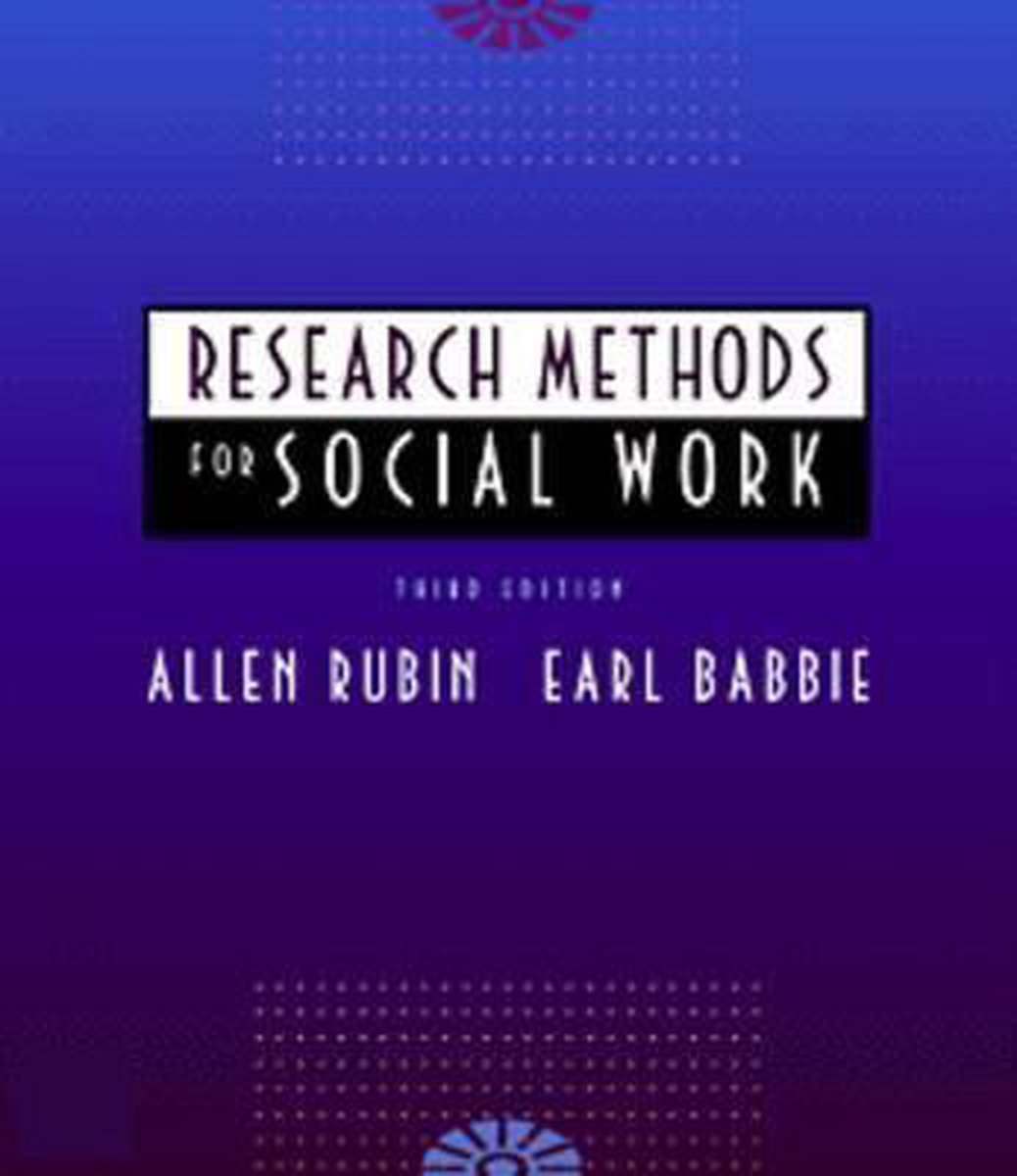 Research Methods For Social Work