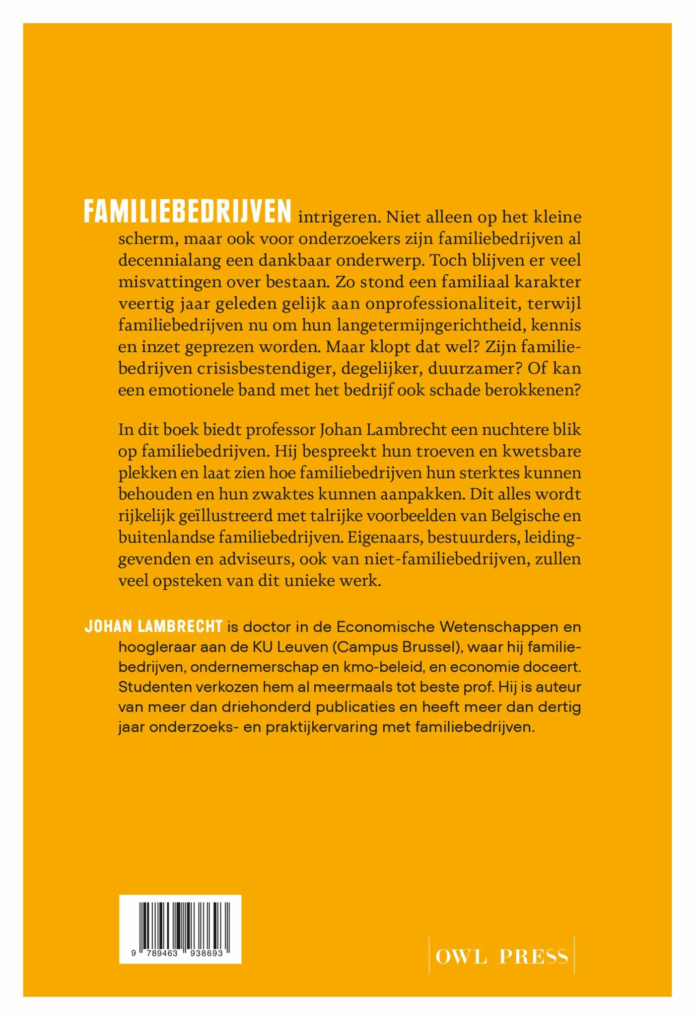 Het familiebedrijf achterkant