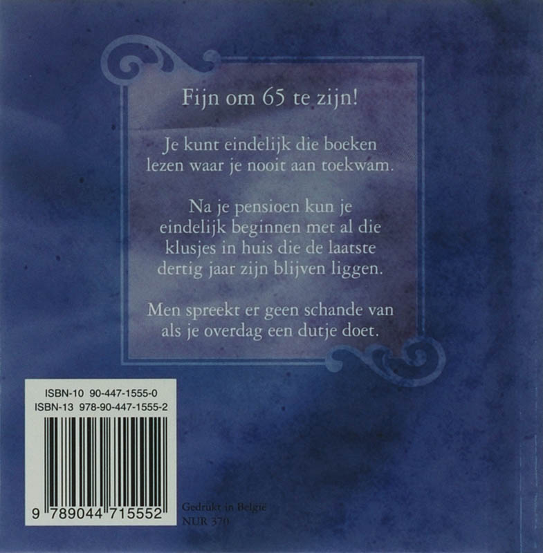 65 worden - Niets dan voordelen ! achterkant
