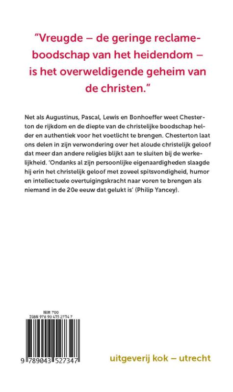 Orthodoxie / Klassiek achterkant