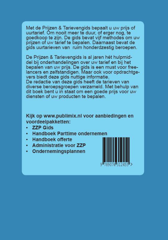 ZZP prijzen & tarieven gids 2020 achterkant