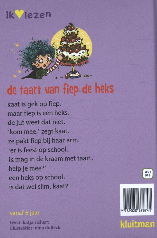 De taart van fiep de heks achterkant