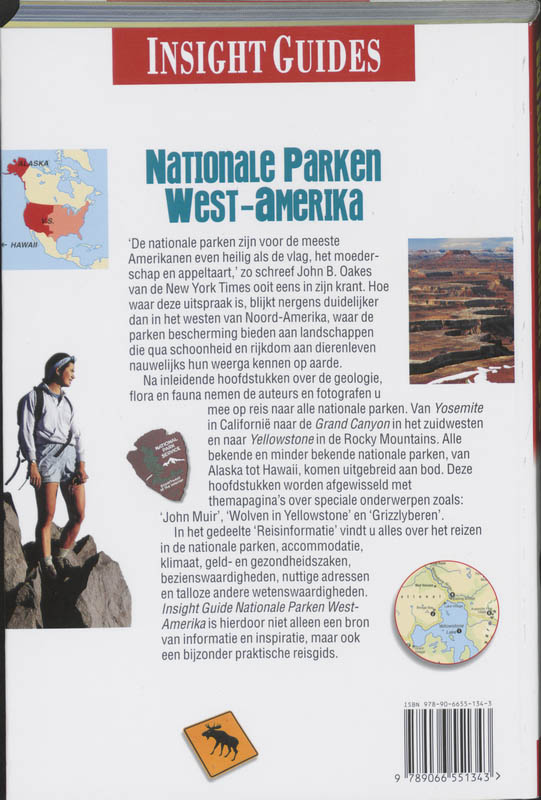 Nationale Parken West-Amerika / Insight guides achterkant