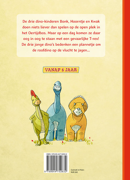 Weg met de T-rex! / Dol op lezen! achterkant