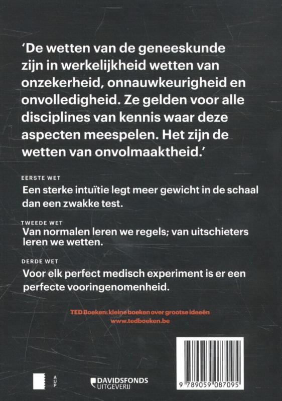 De wetten van de geneeskunde / TED-boeken achterkant