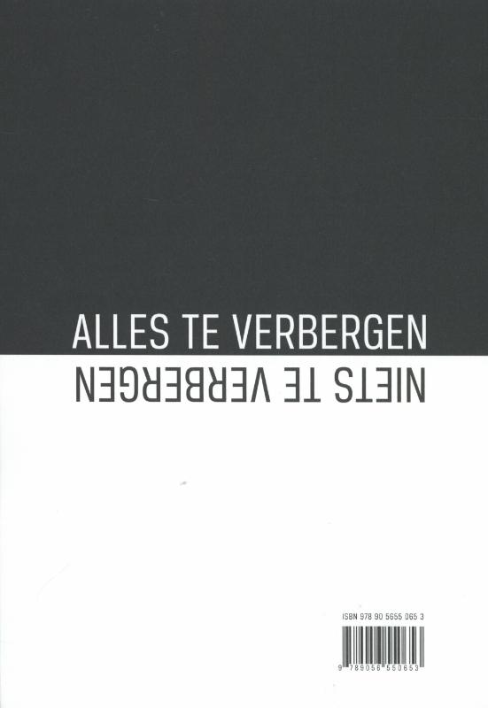 Niets te verbergen, alles te verbergen achterkant