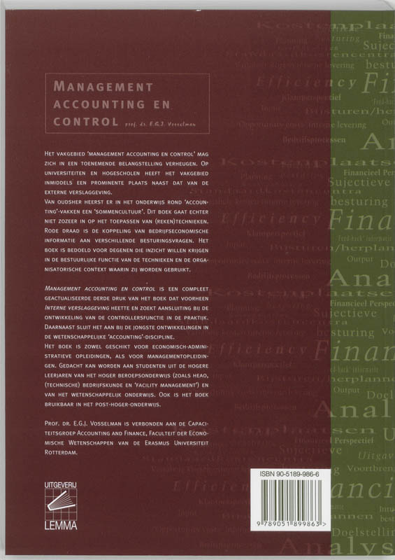 Management accounting en control Management accounting en control achterkant