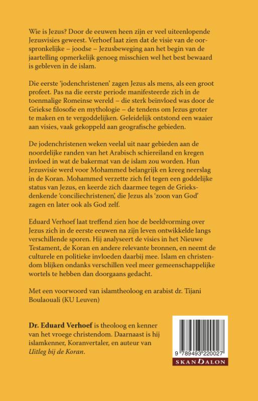 Jezus in christendom en islam achterkant
