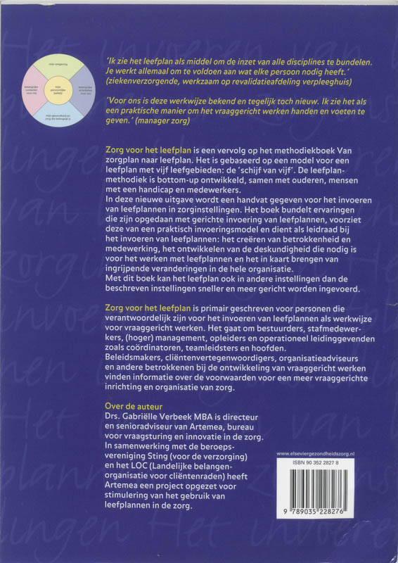 Zorg voor het leefplan achterkant