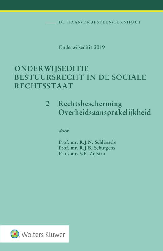 boekenbalie_9789013146394_cover Onderwijseditie Bestuursrecht in de sociale rechtsstaat / 2. Rechtsbescherming, Overheidsaansprakelijkheid