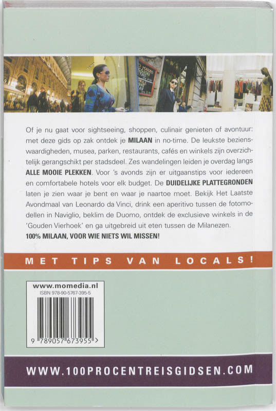 100% Milaan / 100% stedengidsen achterkant