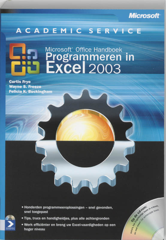boekenbalie_9789039523308_cover Programmeren in Excel 2003 / Microsoft handboeken