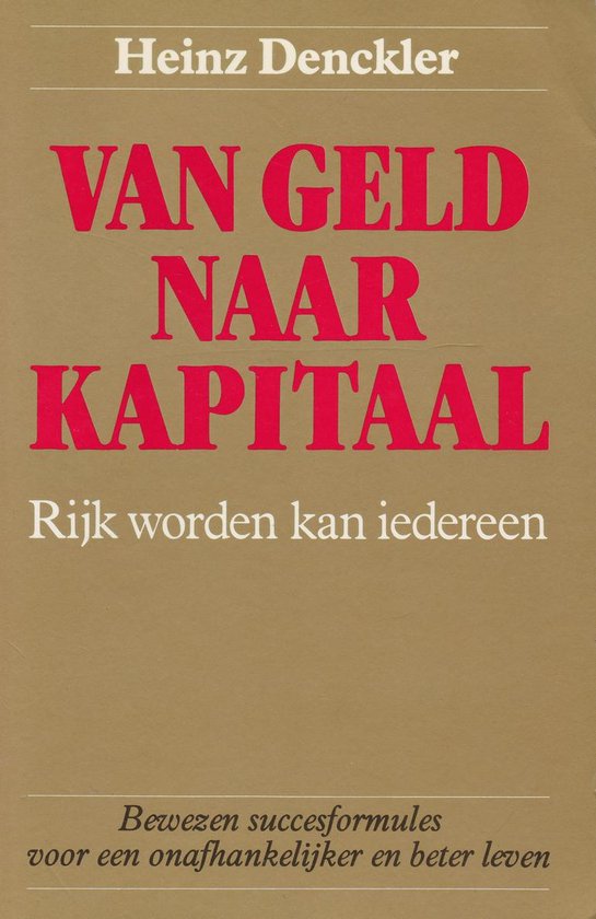 Info /Mens en maatschappij Van geld naar kapitaal / Info /Mens en maatschappij