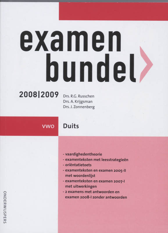 Examenbundel Vwo Duits