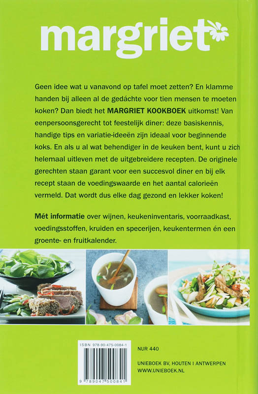 Margriet Kookboek achterkant