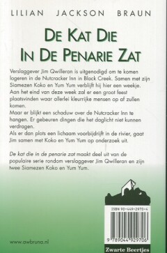 De kat die in de penarie zat / Jim Qwilleran achterkant