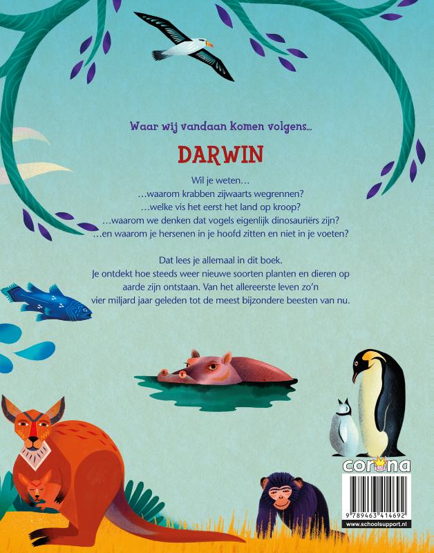 Waar wij vandaan komen volgens... Darwin / Waar wij vandaan komen - volgens Darwin - achterkant