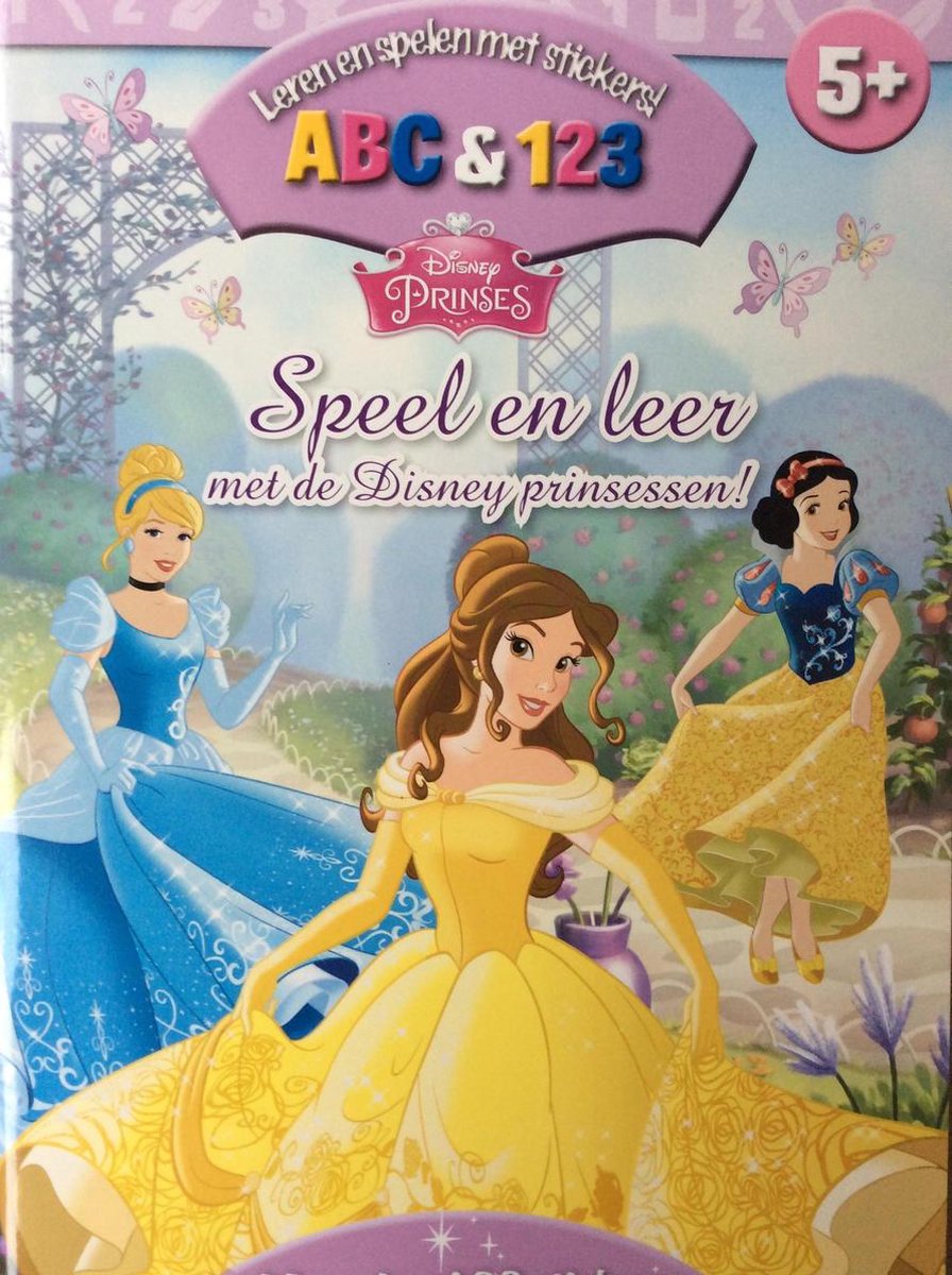 Speel en Leer met Disneyprinsessen leren en spelen met stickers ABC