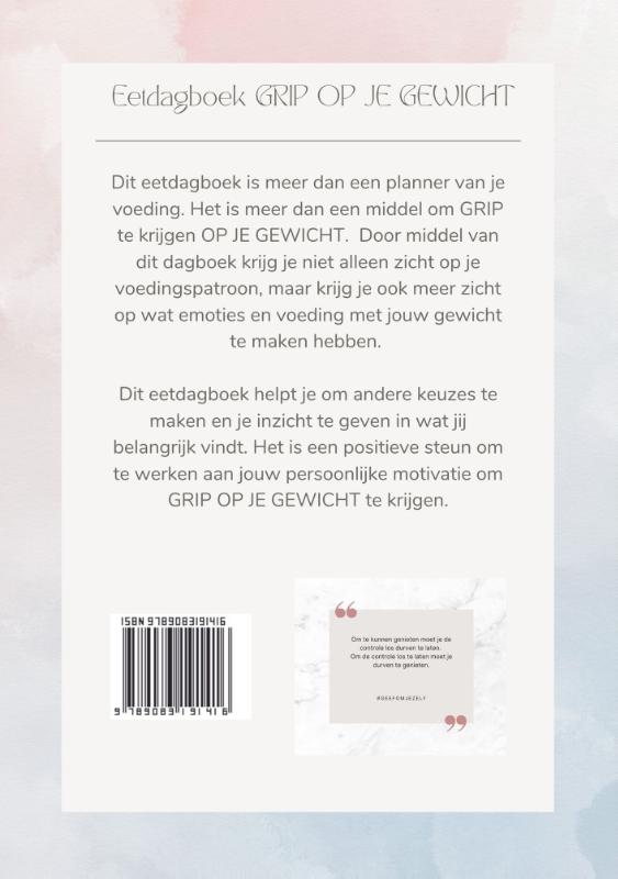 Eetdagboek grip op je gewicht achterkant