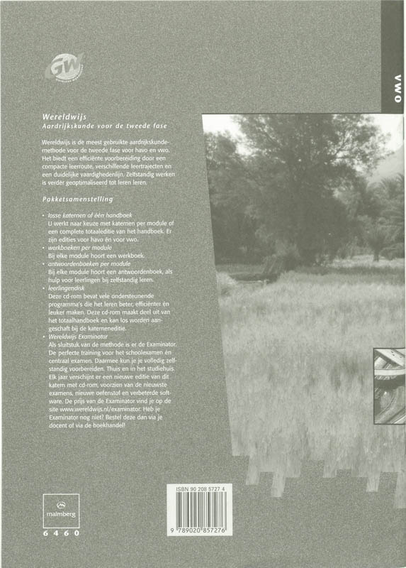 WereldWijs Migratie en mobiliteit vwo Werkboek achterkant