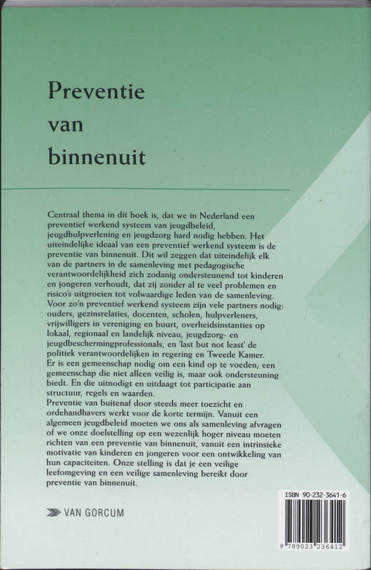 Preventie van binnenuit achterkant