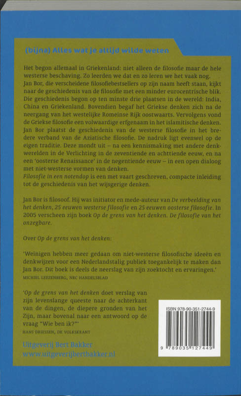 Filosofie in een notendop Filosofie in een notendop achterkant