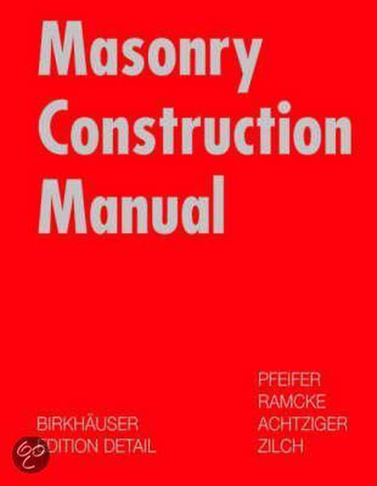 Brick And Block Construction Manual