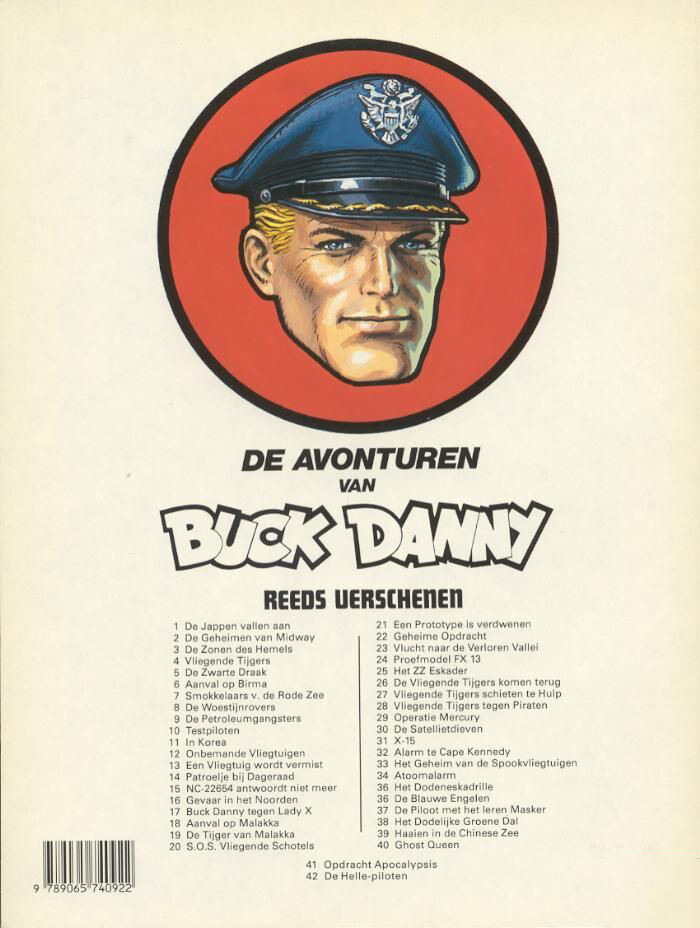 Vuur uit de hemel / Buck Danny / 43 achterkant