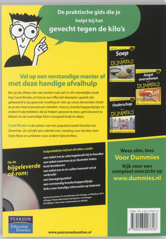 Afvallen voor Dummies / Voor Dummies achterkant