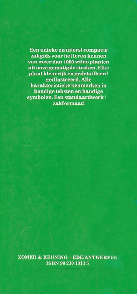 Wilde planten zakgids Wilde planten zakgids achterkant