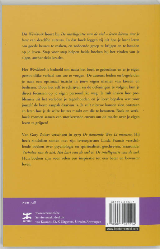 De intelligentie van de ziel / werkboek achterkant