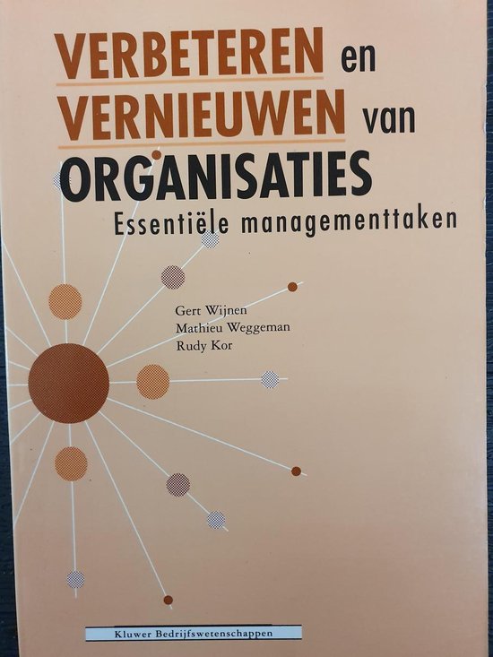 boekenbalie_9789026720802_cover Verbeteren en vernieuwen van organisaties / Management & Organisatie