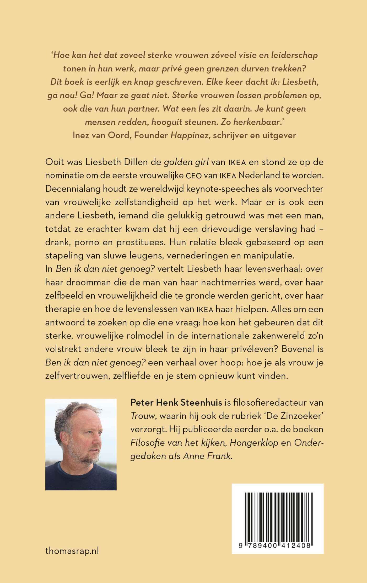 Ben ik dan niet genoeg? achterkant