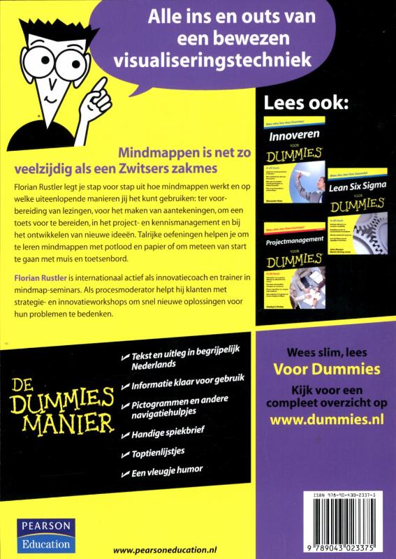 Mindmappen voor Dummies / Voor Dummies achterkant