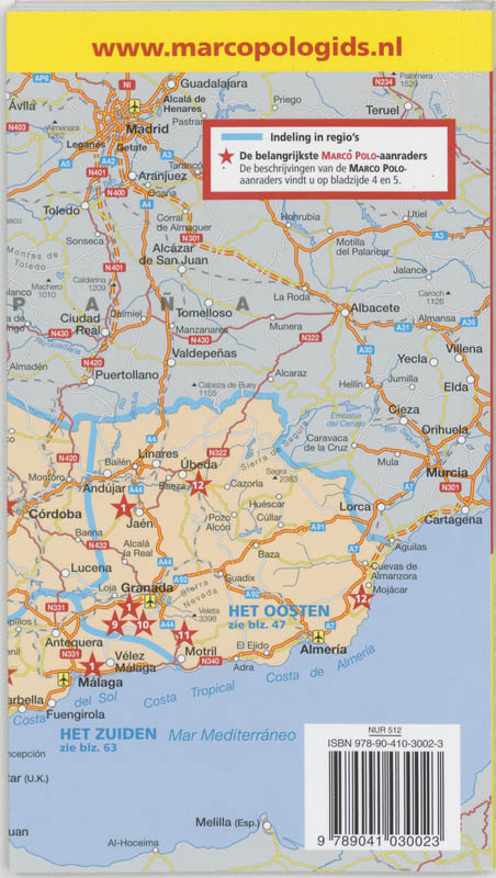 Andalusie / Marco Polo achterkant